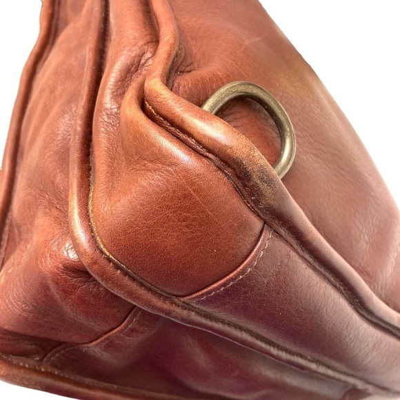 Allen Edmonds brown leather convertible backpack laptop bag carryon travel - Picture 7 of 16